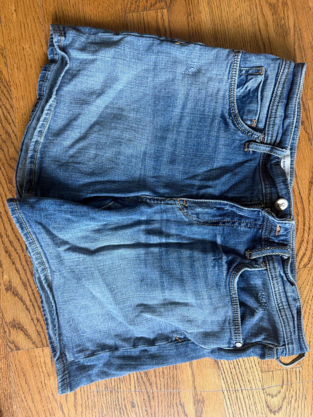 Pilcro Women's Blue Denim Jean Shorts